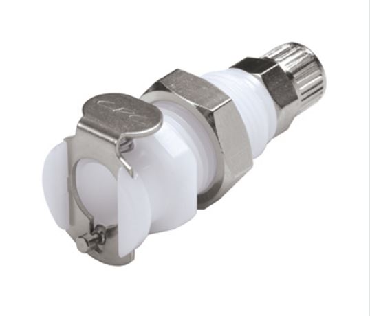 Panel Mount Ferruleless Polytube Fitting, PTF Body - PMC Series