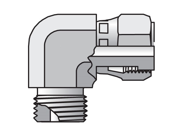 Seal-Lok - Swivel Nut Elbow ORFS / ORFS Swivel Seal-Lok ORFS 90° Elbow C6L
