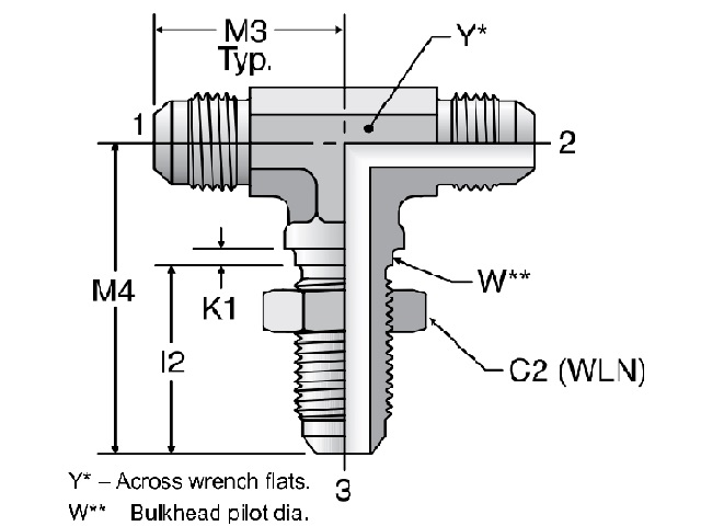 Triple-Lok 37° Tee WJTX-WLN