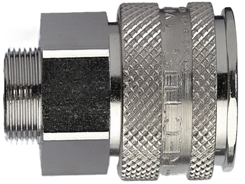 Rectus 25 Series Nickle Plated Brass Coupler - Male Pipe