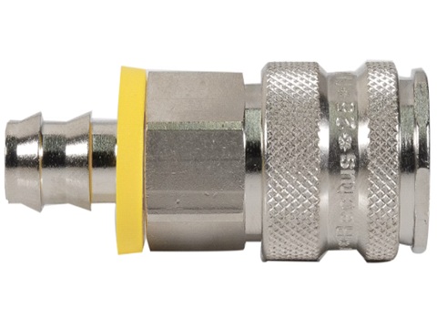 Rectus 25 Series Nickle Plated Brass Coupler - Push-lok Hose Barb