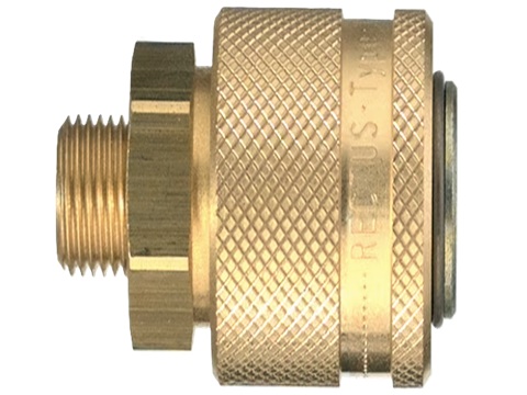 Rectus Series Nickel Plated Steel Coupler - Male Pipe