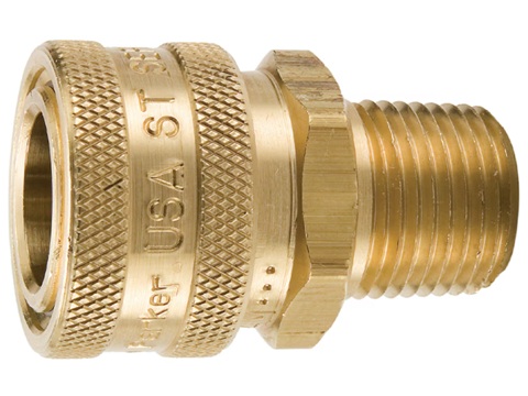 ST Series Brass Coupler - Male Thread