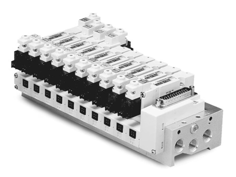Adex Valve is a general Inline industrial valve, offering direct acting & solenoid air piloted valves. Bar manifold options include Sub-d connector. Temp: -5°C to +50°C. Pressure: Vacuum to 7 bar. Pneumatic Solenoid Valve - Adex Series
