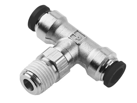 Male Branch Tee Swivel - Inch Push-to-Connect Fitting Prestolok Metal W172PLP