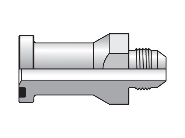 24 XHQ2-S Triple-Lok Flange Straight Flange Adapter XHQ2