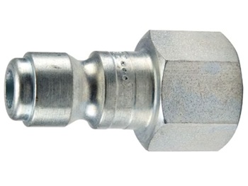 10 Series Tru-Flate Pneumatic Manual Connect Steel Nipple with Female Pipe 10 Series Steel Nipple - Female Pipe