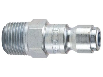 10 Series Tru-Flate Pneumatic Manual Connect Steel Nipple with Male Pipe 10 Series Steel Nipple - Male Pipe