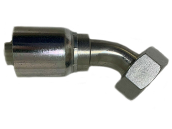 Parkrimp Permanent Female Metric S - Swivel - 45° Elbow - (24° Cone with O-Ring) 77 Series 10C77