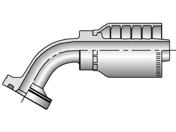 Parkrimp Permanent SAE Code 62 Flange Head - 60° Elbow 78 Series 16G78