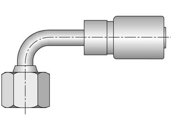 Parkrimp Permanent Female Seal-Lok - Swivel - 90° Elbow - Short Drop HY Series 1J9HY