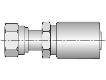 Parkrimp Permanent Female Seal-Lok - Swivel - Straight - Long HY Series 1JSHY