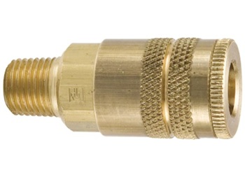 20 Series Tru-Flate Brass Coupler with Male Pipe 20 Series Brass Coupler - Male Pipe