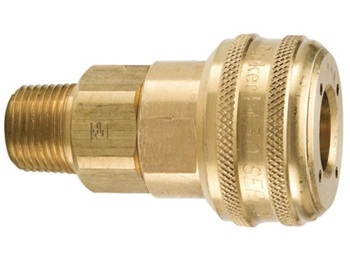 30 Series Industrial Interchange Brass Coupler with Male Pipe 30 Series Brass Coupler - Male Pipe
