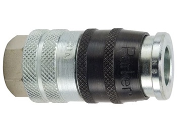 Parker E-Z Mate EZ-501-8FP Pneumatic Push-to-Connect Coupler, 1/2 in Female NPT