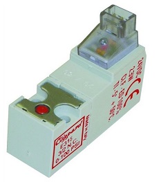 90° Connector with LED 3/2 Normally-Closed