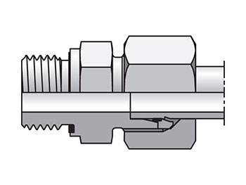 EO/EO-2 Straight, Male Connector - GE-R-ED