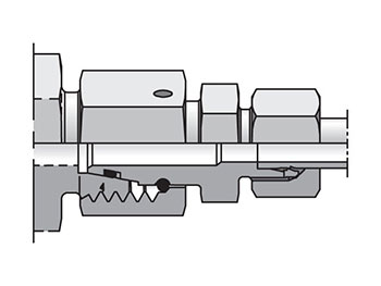 EO/EO-2 Straight Swivel, Tube End Reducer - RED