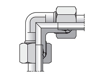 W25SCF EO/EO-2 90° Elbow, Union - W