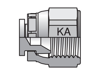 Komatsu® 30° Flare Metric Thread FNMKA