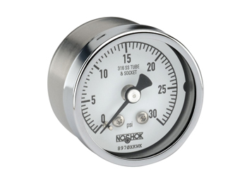 NOSHOK - 400 Series Gauge - All SS - Dry - Back Connection