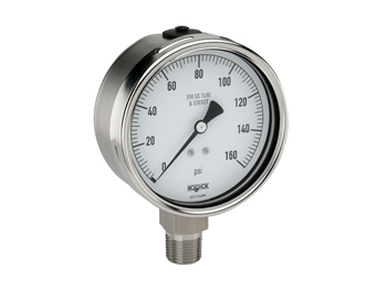 60-400-60-PSI NOSHOK - 400 Series Gauge - All SS - Dry/Fillable - Bottom connection