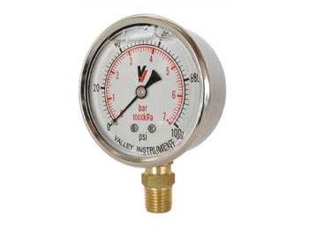 4140FXBVAC200 Valley Industries - 40 series - Bottom Mount - Liquid Filled - Connection