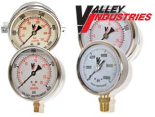 Valley Industries Pressure Gauges